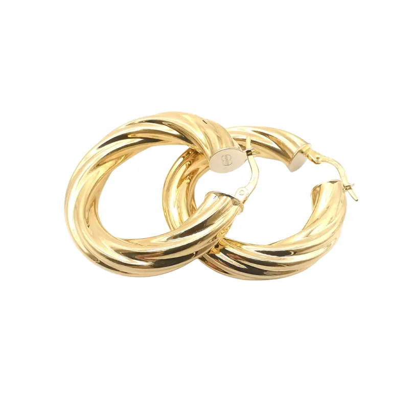 Boucles d'oreilles créole en or sold by 58 Facettes