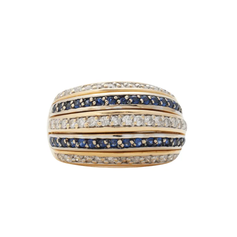 Bague saphirs diamants sold by 58 Facettes