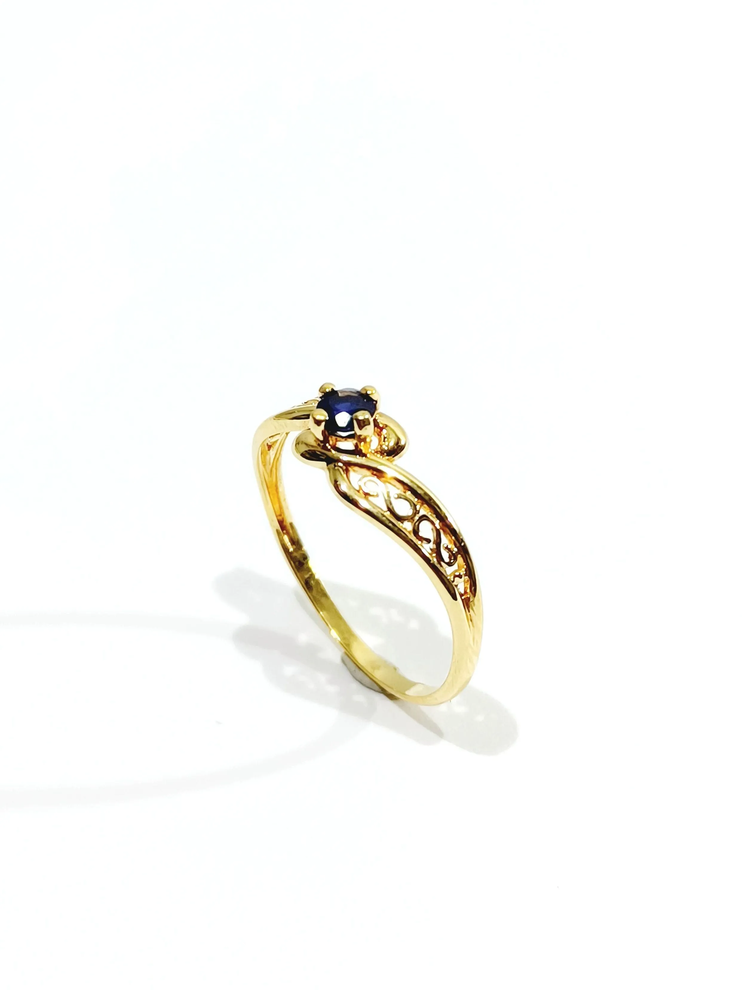 Bague Or jaune Saphir sold by 58 Facettes product image thumbnail 4