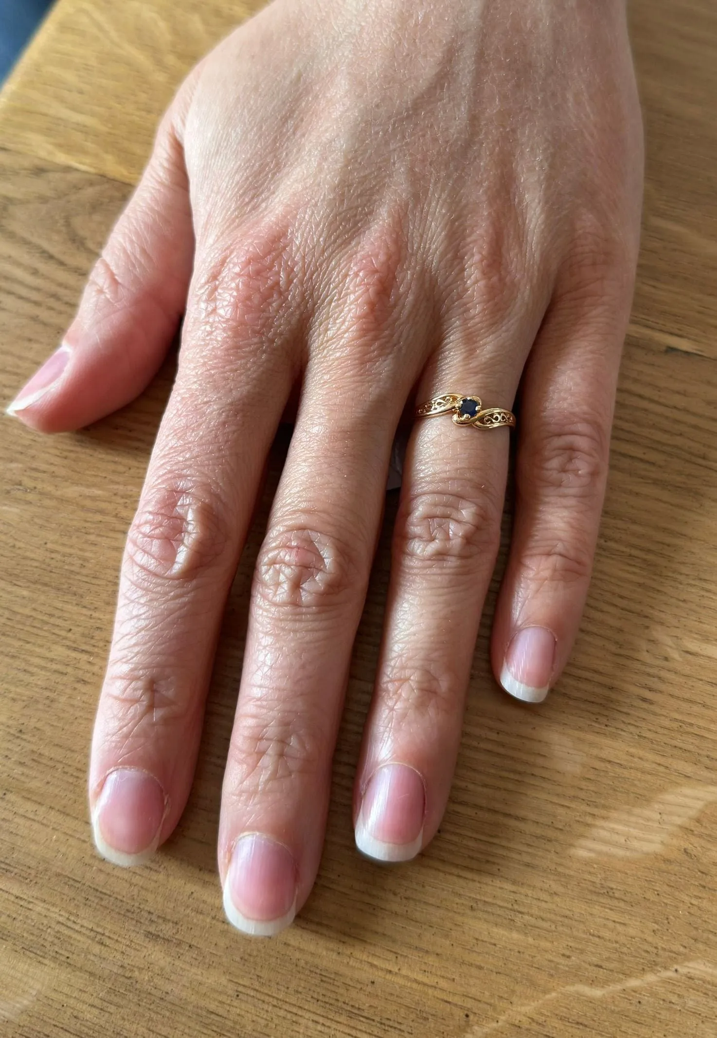 Bague Or jaune Saphir sold by 58 Facettes product image thumbnail 2