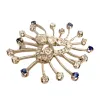 Broche en or avec diamants et saphirs sold by 58 Facettes