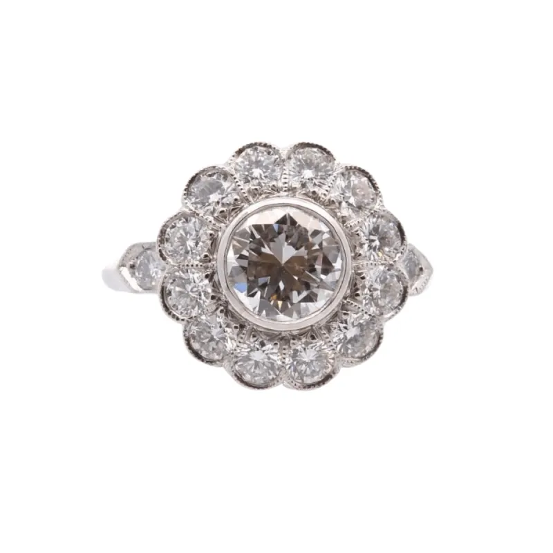 Bague diamant 0,92 ct I/VS1 en platine sold by 58 Facettes