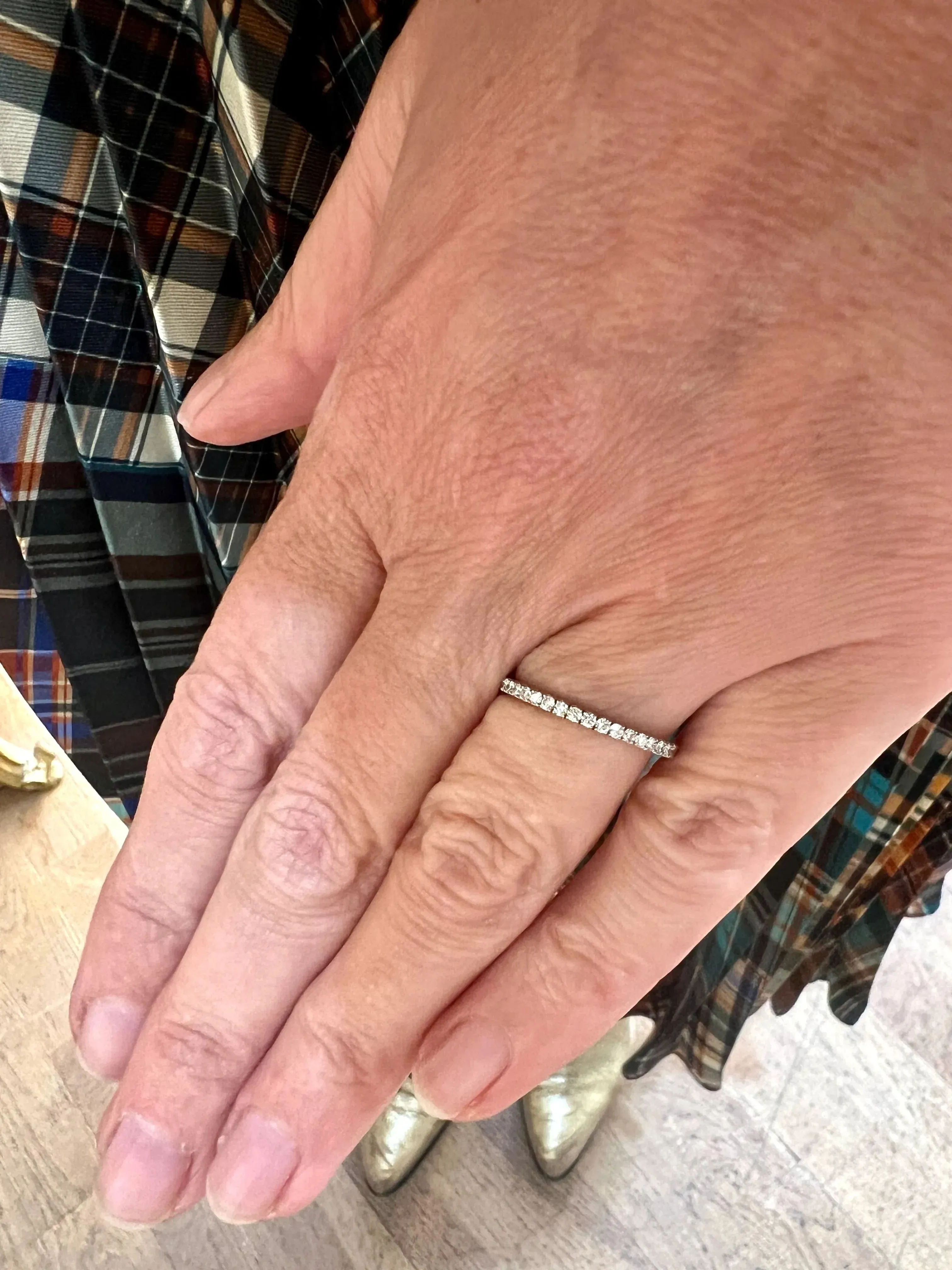 Alliance Demi Tour Diamants Or Gris sold by 58 Facettes product image thumbnail 3