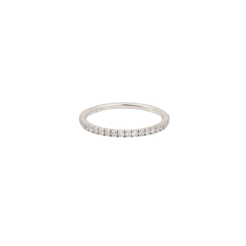 Alliance Demi Tour Diamants Or Gris sold by 58 Facettes