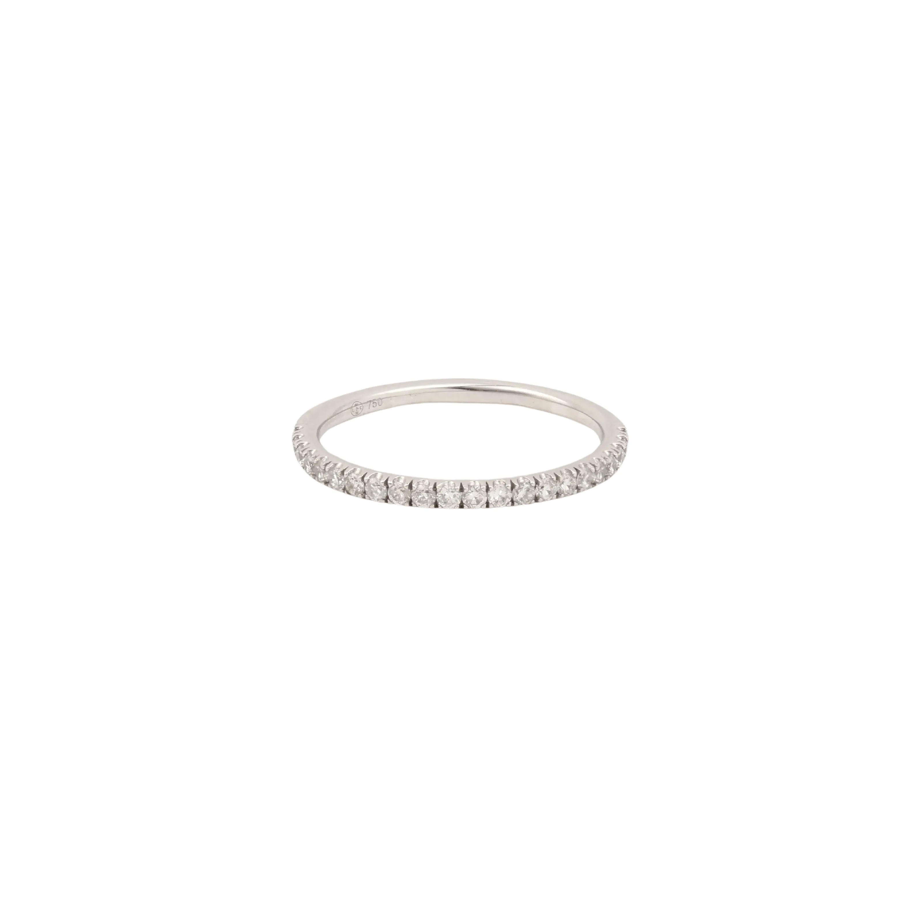 Alliance Demi Tour Diamants Or Gris sold by 58 Facettes