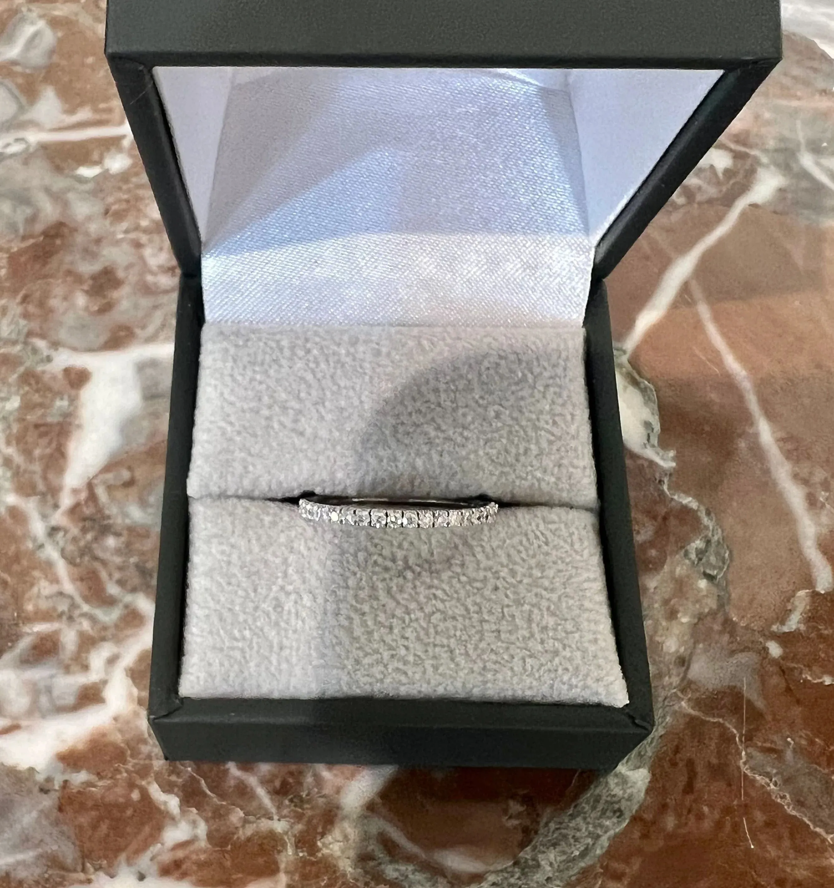 Alliance Demi Tour Diamants Or Gris sold by 58 Facettes product image thumbnail 5