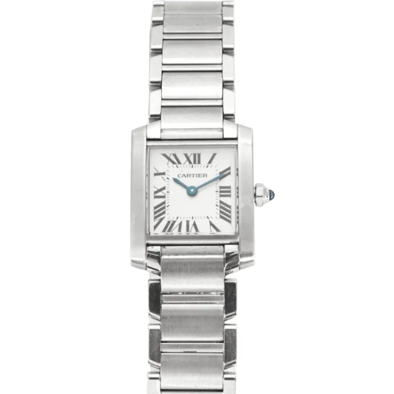 CARTIER - Montre Tank Française acier sold by 58 Facettes