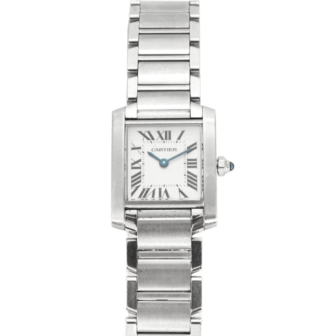 CARTIER - Montre Tank Française acier sold by 58 Facettes