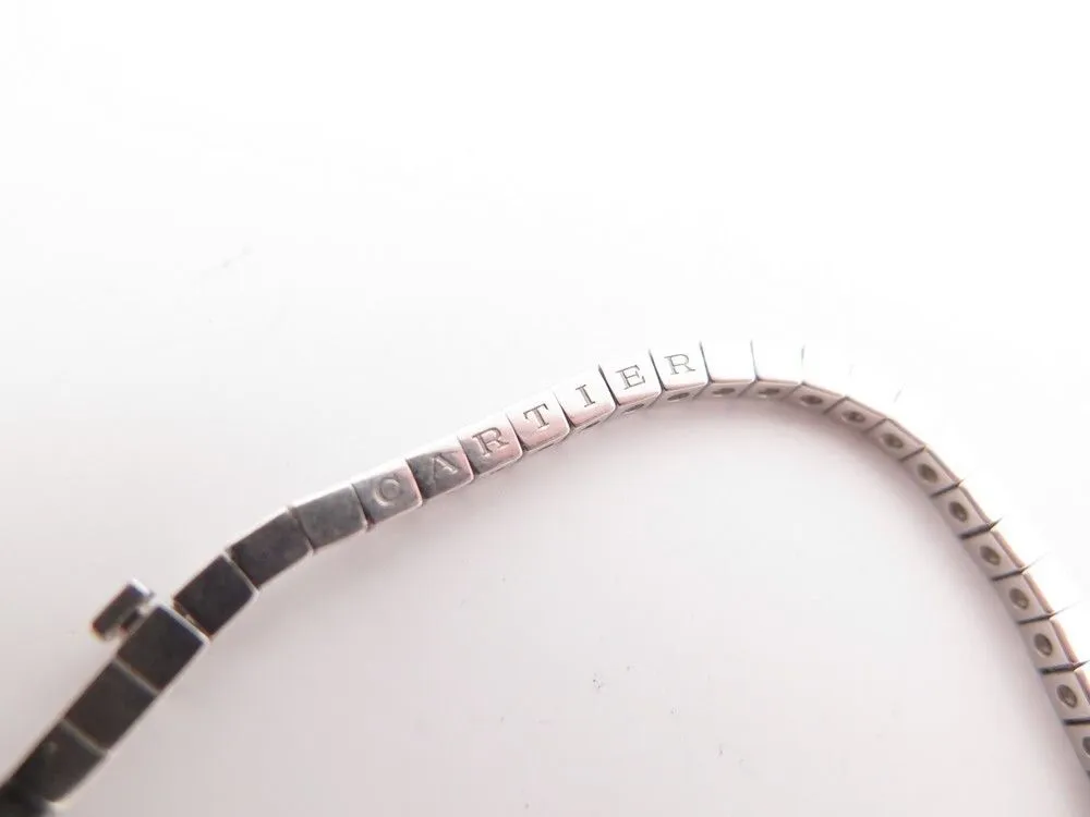 bracelet CARTIER laniere tennis or blanc 62 diamants 16cm sold by 58 Facettes product image thumbnail 5