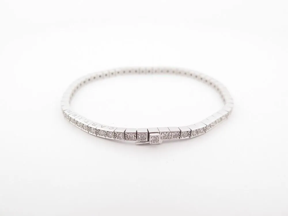 bracelet CARTIER laniere tennis or blanc 62 diamants 16cm sold by 58 Facettes product image thumbnail 3