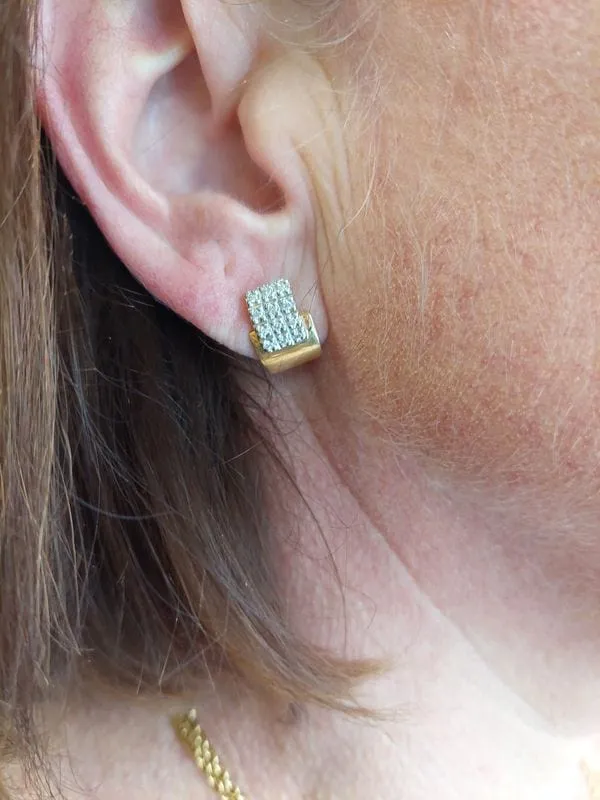 BOUCLES D'OREILLES PAVAGE DIAMANTS sold by 58 Facettes product image thumbnail 2