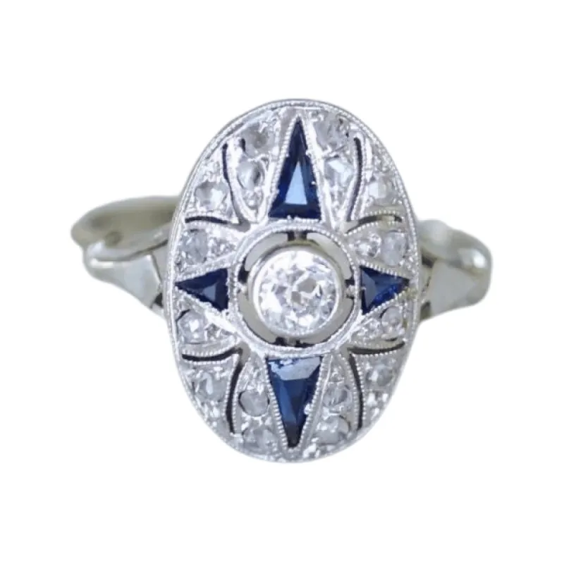 Bague Art Deco en Or blanc & diamants sold by 58 Facettes