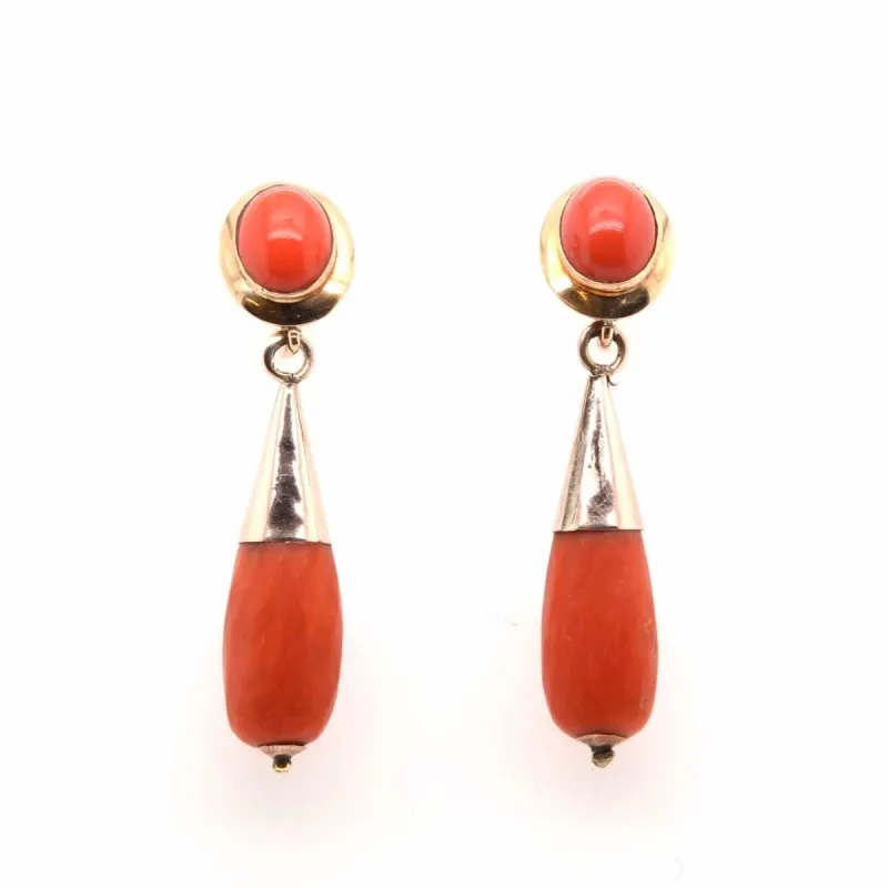 Boucles d'oreilles Or jaune Corail sold by 58 Facettes