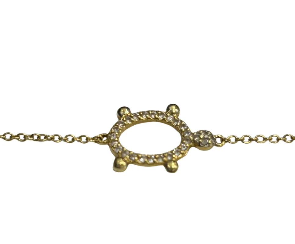 Gourmette tortue or jaune maille forçat sold by 58 Facettes