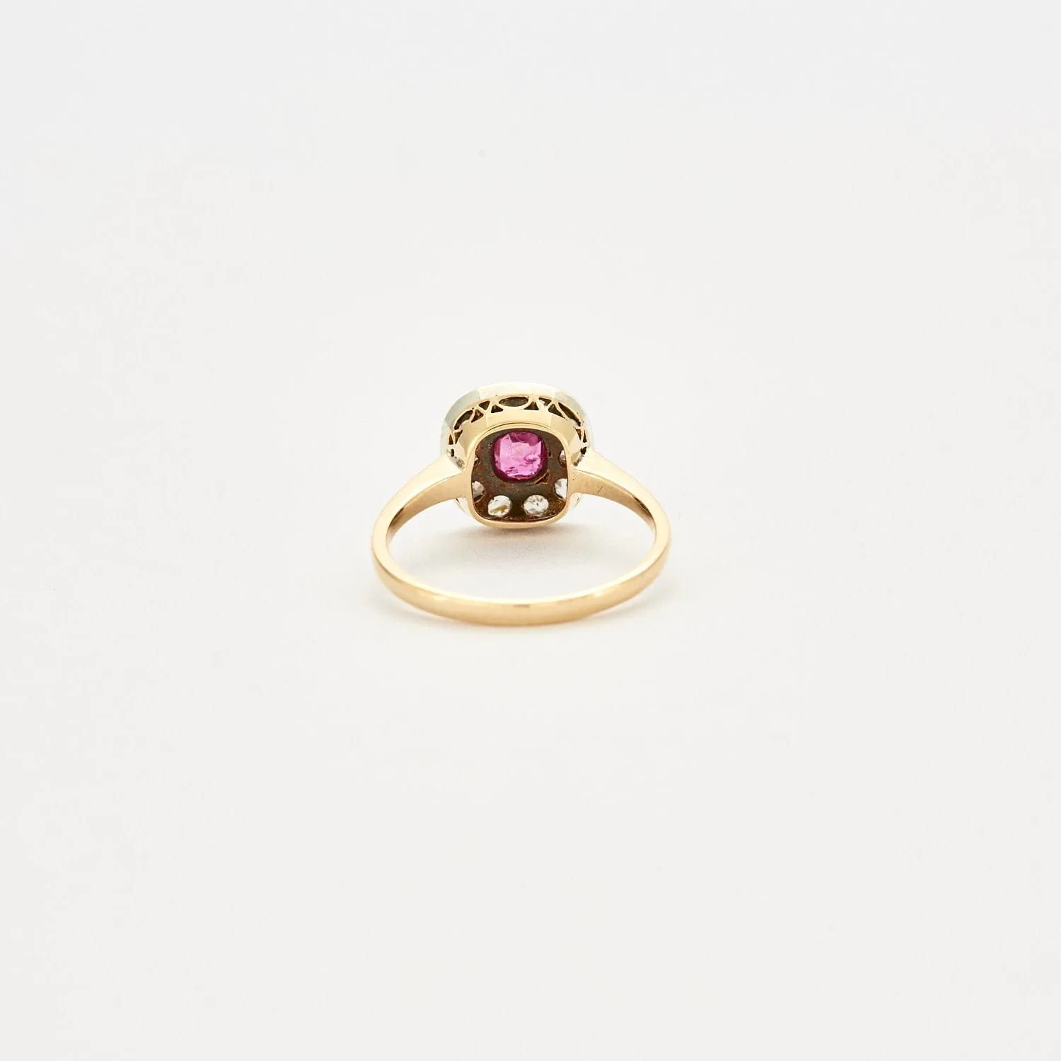 Bague Saphir rose Diamants sold by 58 Facettes product image thumbnail 5