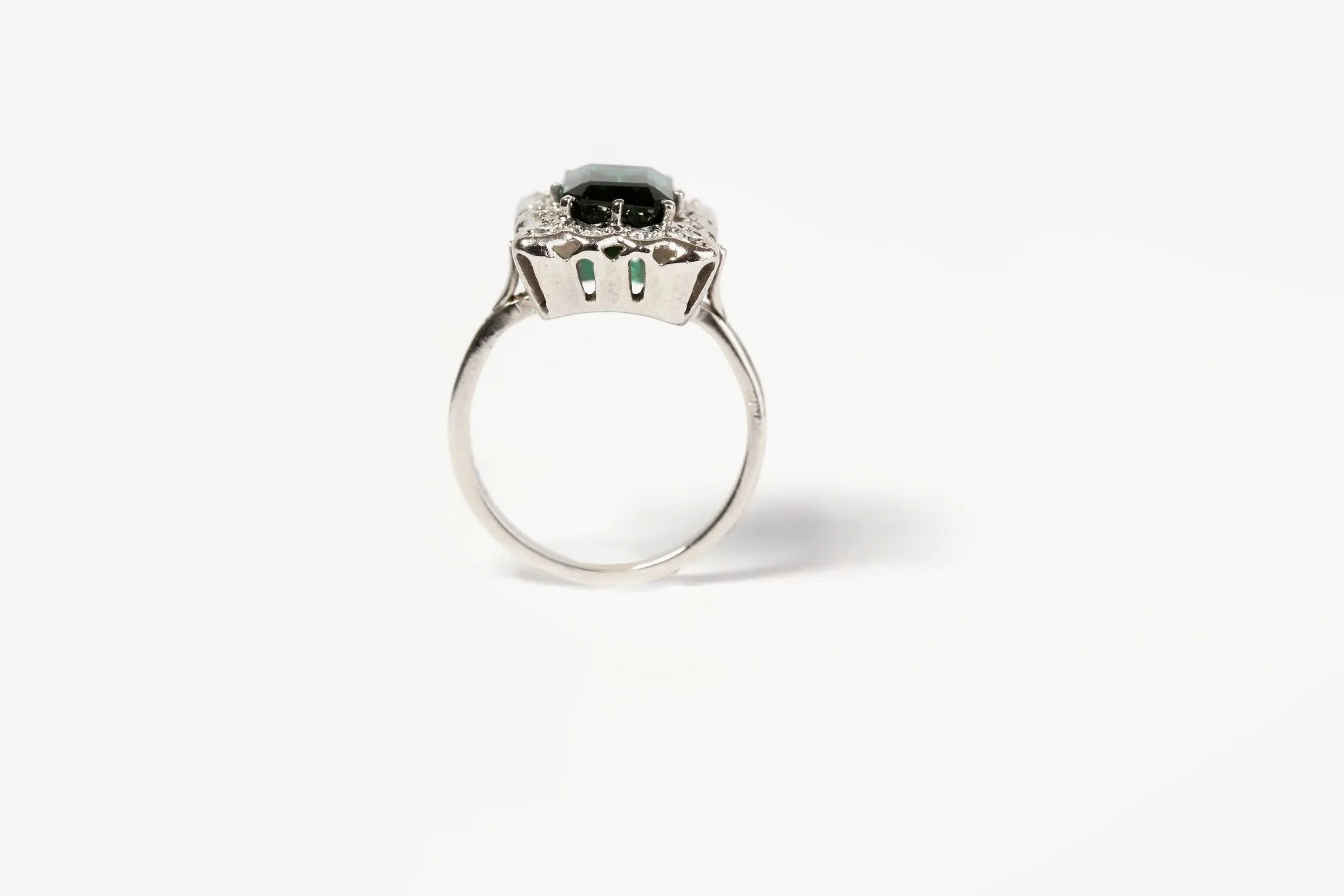 Bague Or blanc Tourmaline Diamants sold by 58 Facettes product image thumbnail 2
