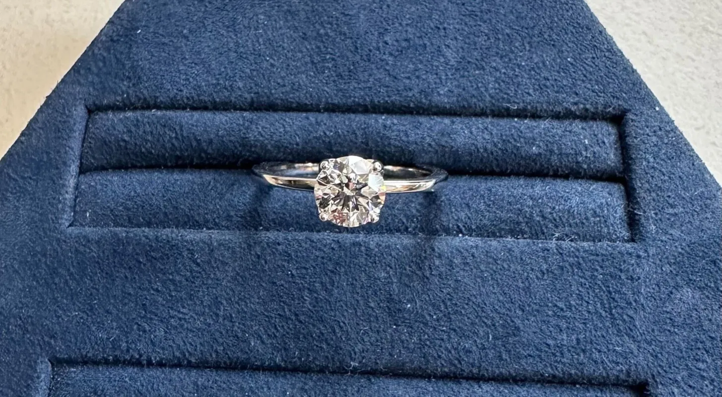 Bague de fiançailles - Solitaire Tulipe Diamant 0,70ct sold by 58 Facettes