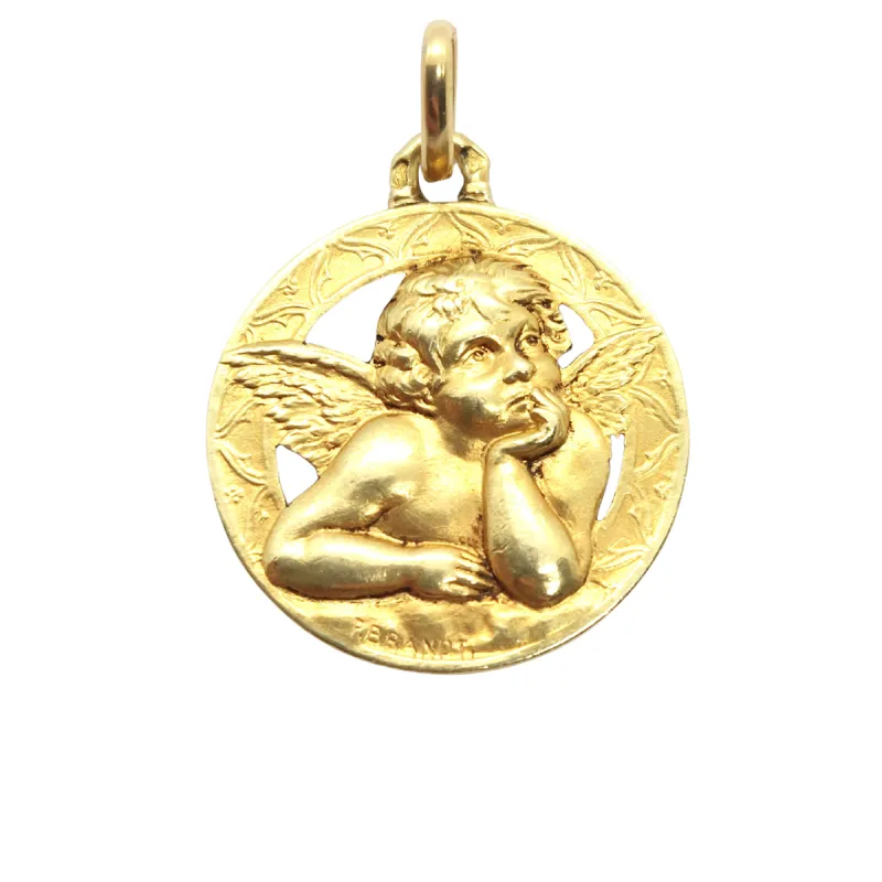 Médaille cherubin, or sold by 58 Facettes