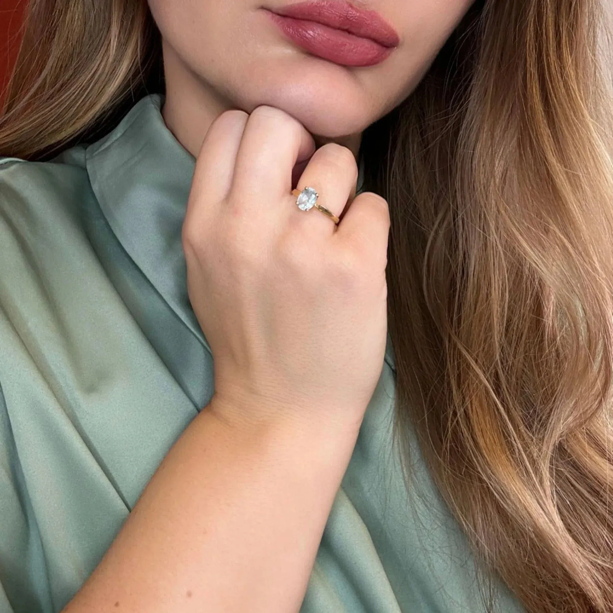 Solitaire or jaune topaze sold by 58 Facettes product image thumbnail 2