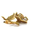 Broche Or Jaune - Forme Fleur - Diamants sold by 58 Facettes