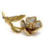 Broche Or Jaune - Forme Fleur - Diamants sold by 58 Facettes
