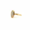 Bague Pavée or jaune sold by 58 Facettes