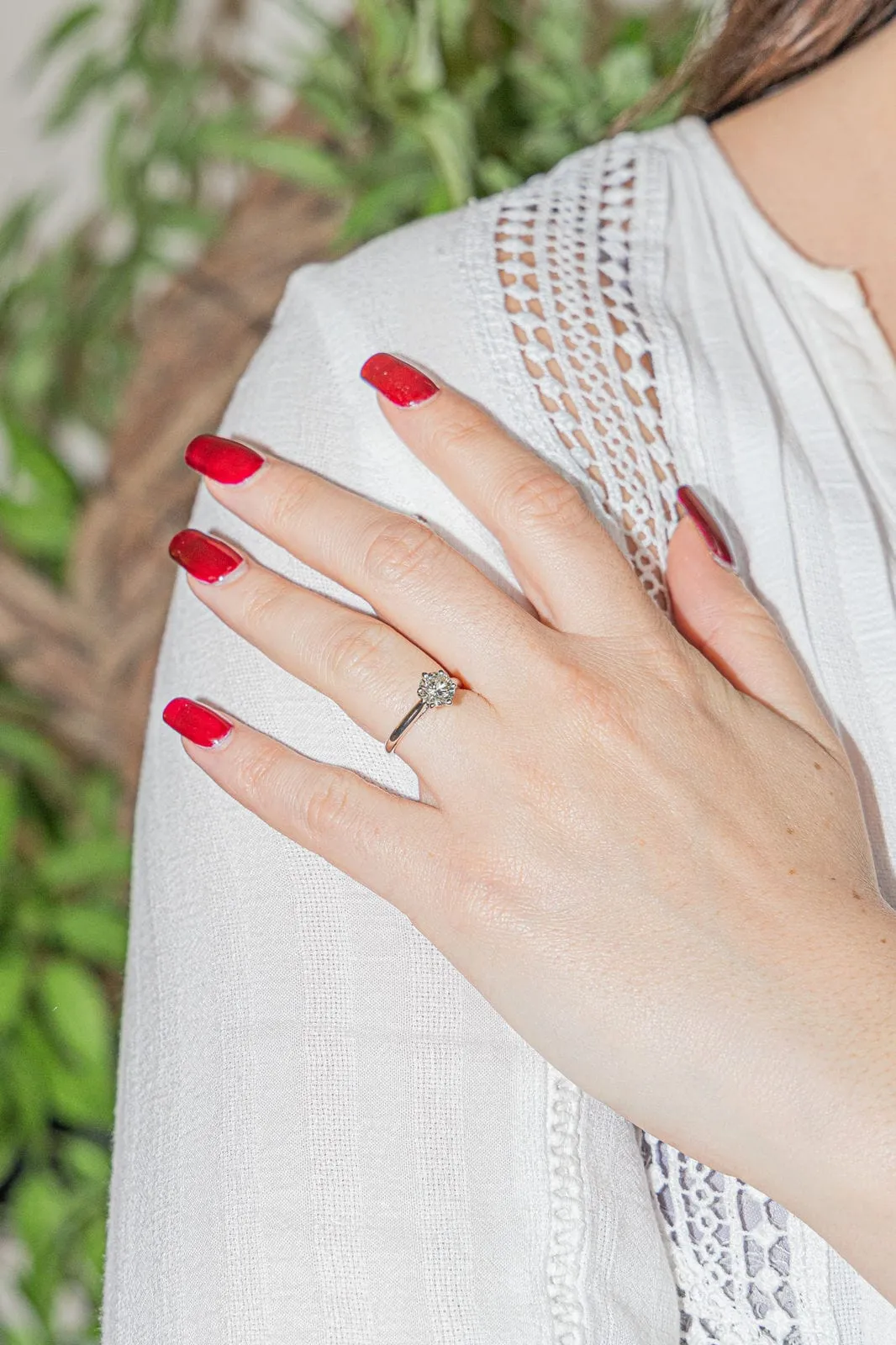 Bague Or blanc Diamant sold by 58 Facettes product image thumbnail 2