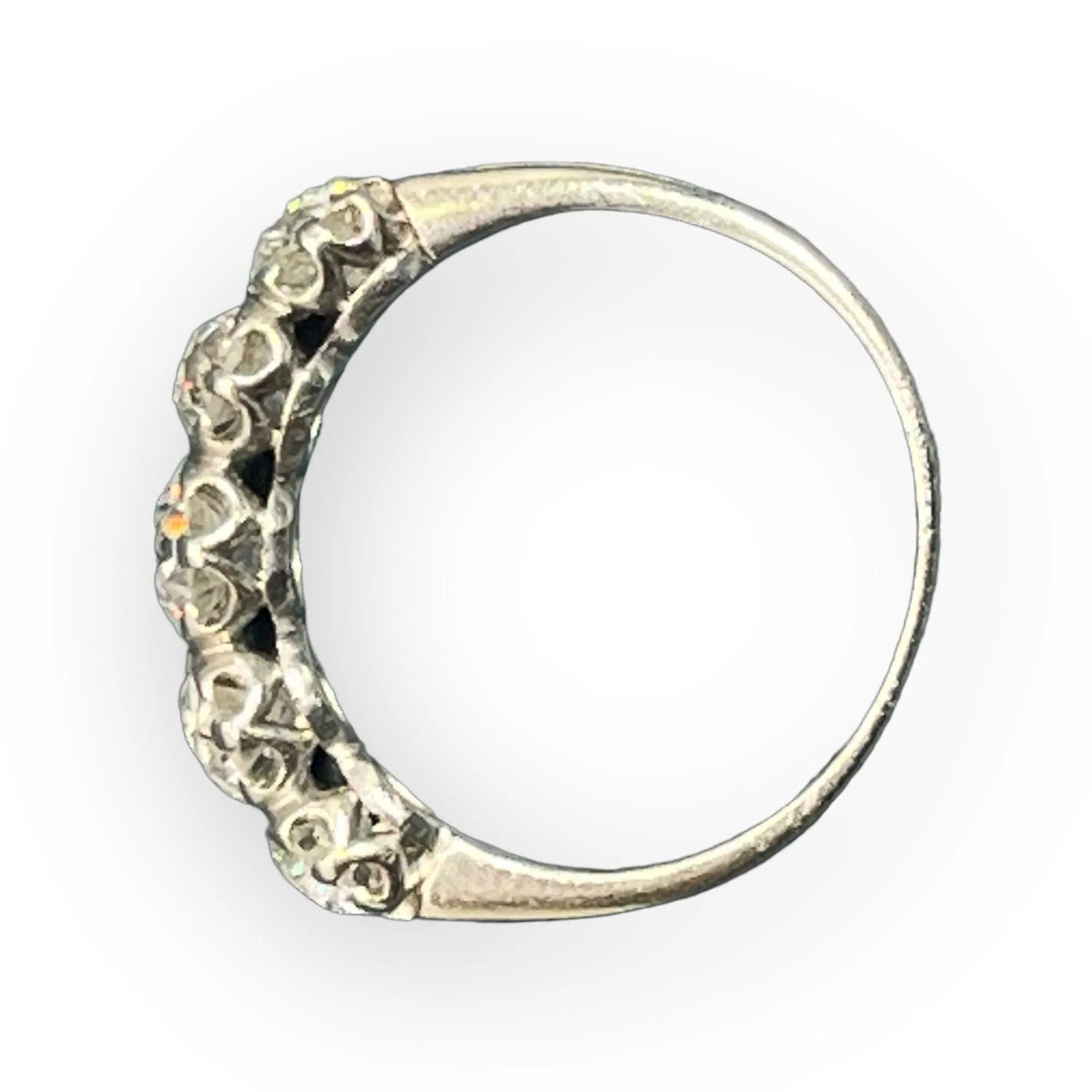 Bague or blanc et diamants sold by 58 Facettes product image thumbnail 4