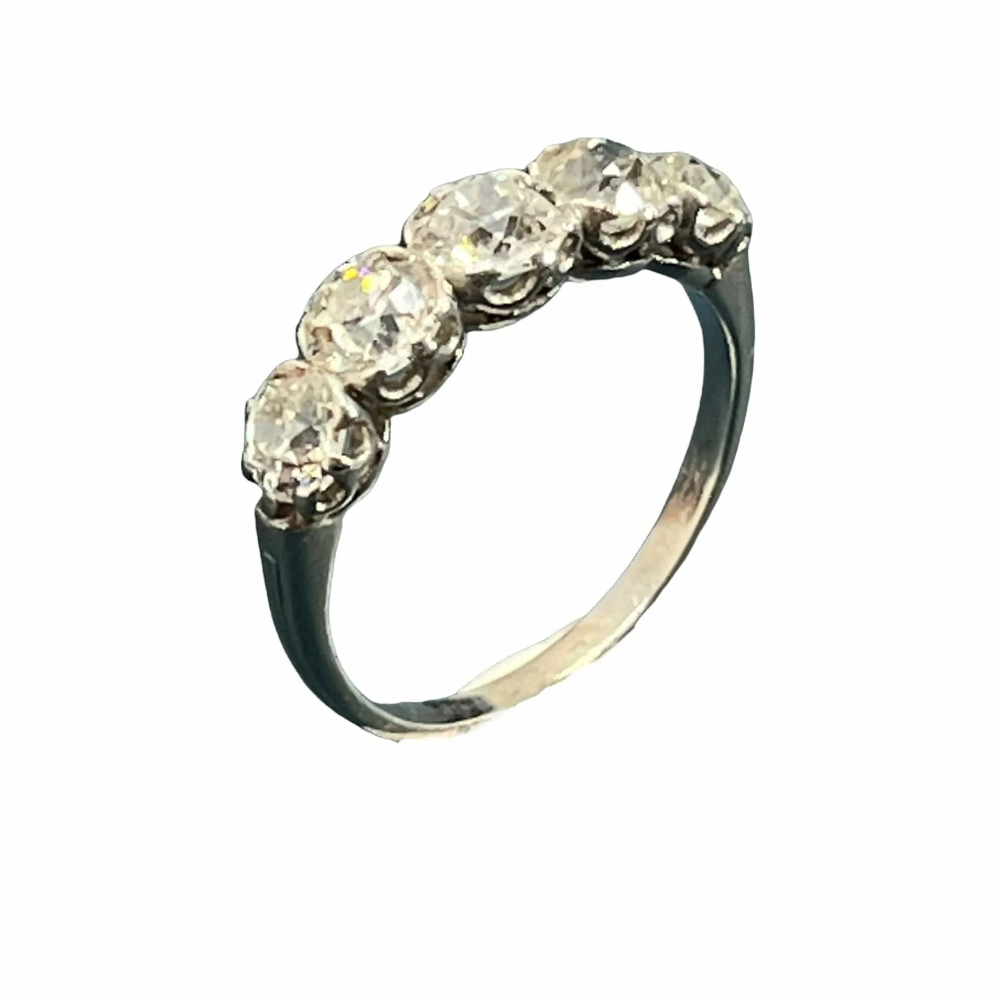 Bague or blanc et diamants sold by 58 Facettes product image thumbnail 2