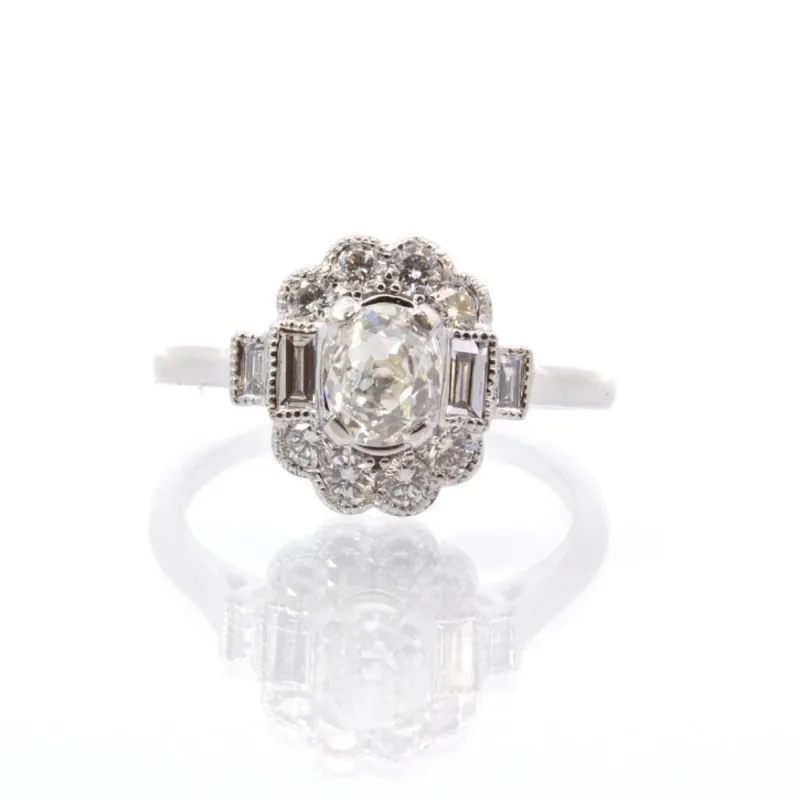 Bague Or blanc Diamants sold by 58 Facettes
