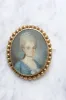 Broche ancienne en or et portrait miniature sold by 58 Facettes