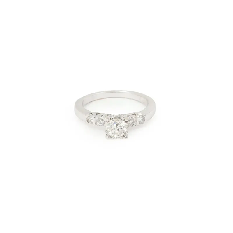 Bague Solitaire Diamants 0.50 Carats Or Gris 14 Carats sold by 58 Facettes