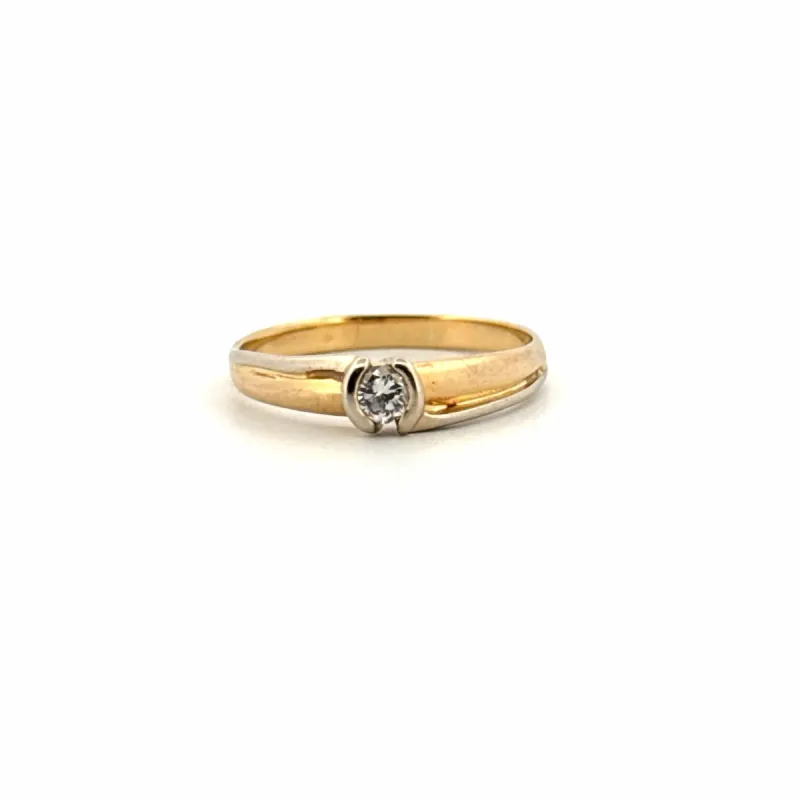 Solitaire Or Jaune et Diamant sold by 58 Facettes
