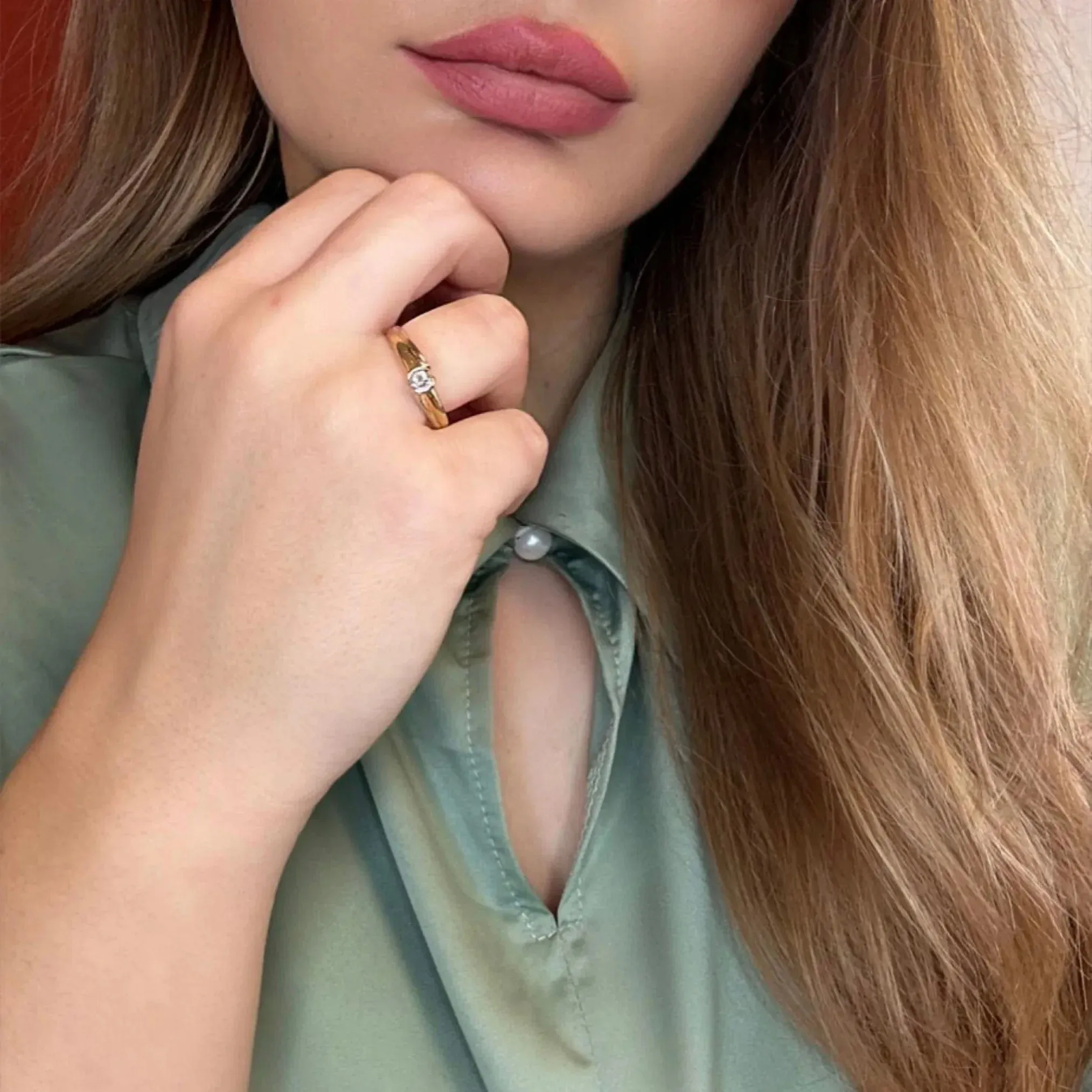 Solitaire Or Jaune et Diamant sold by 58 Facettes product image thumbnail 2