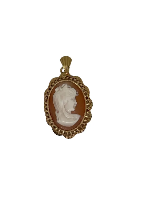 Camée coquillage or jaune sold by 58 Facettes