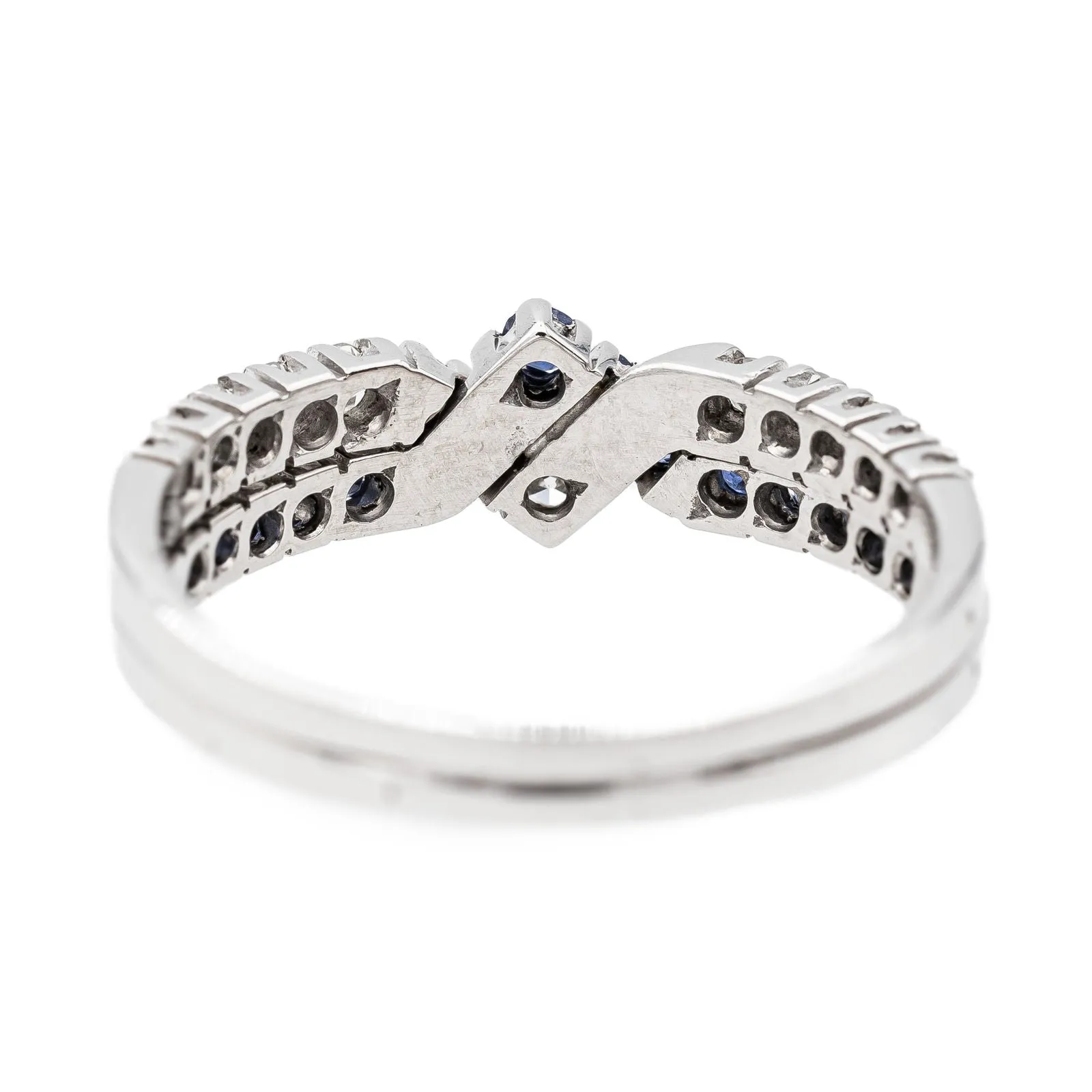 Bague Or blanc Saphir sold by 58 Facettes product image thumbnail 5
