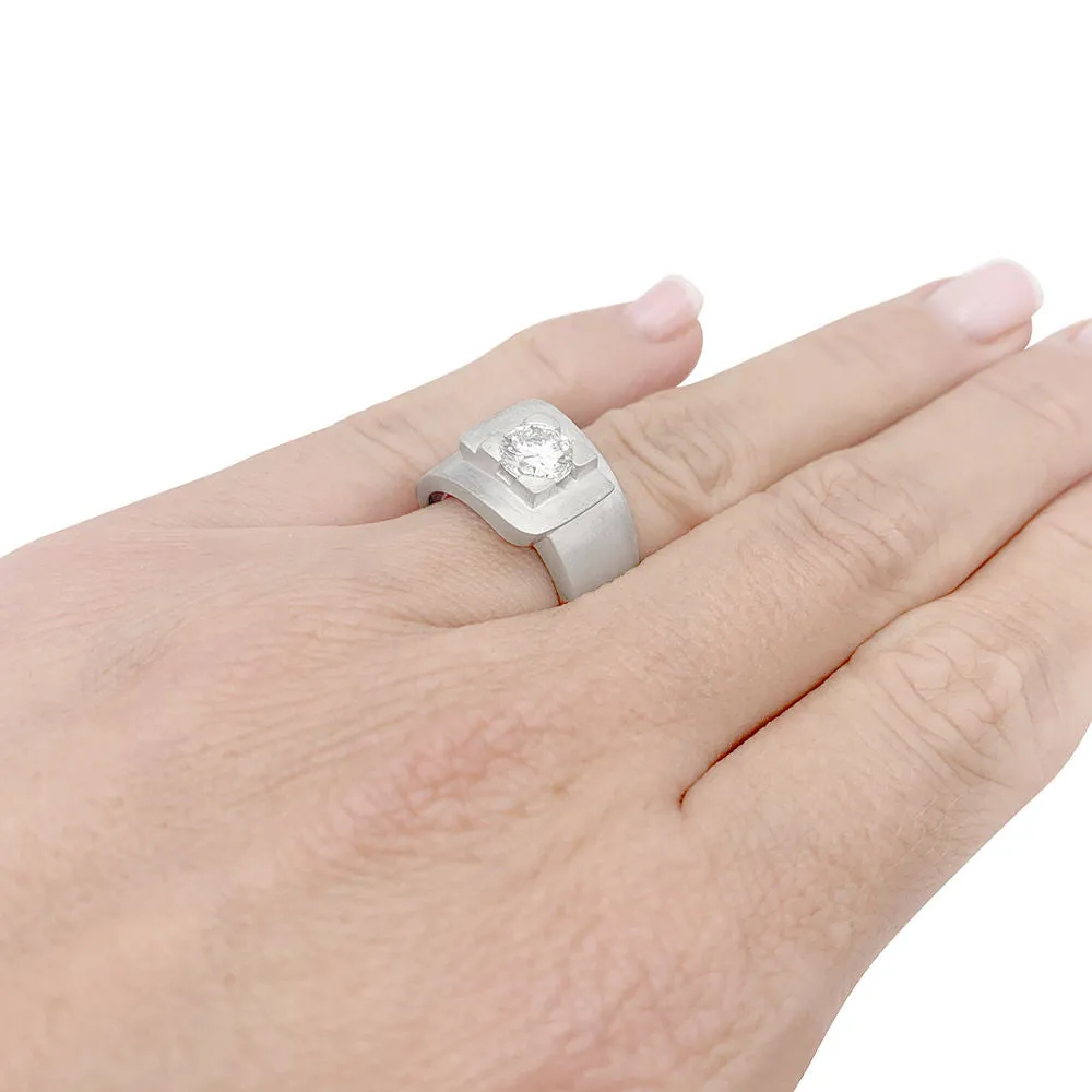 Bague moderniste en or blanc, diamant. sold by 58 Facettes product image thumbnail 3