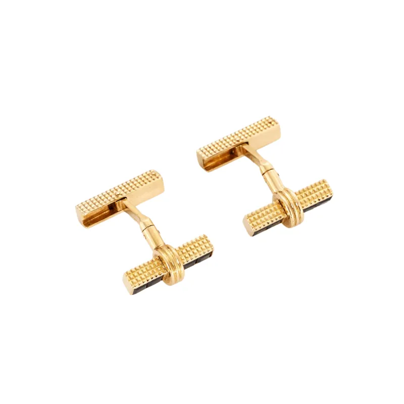 Boutons de manchette or jaune clous de Paris sold by 58 Facettes