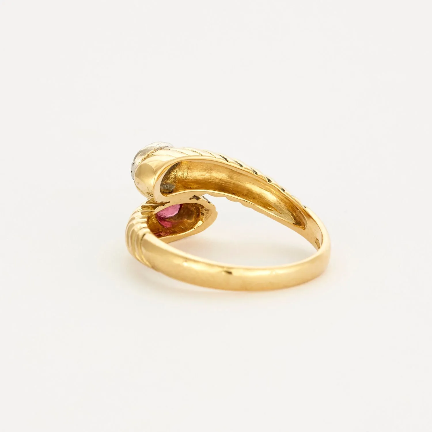 Bague Toi & Moi or jaune rubis et diamants sold by 58 Facettes product image thumbnail 5