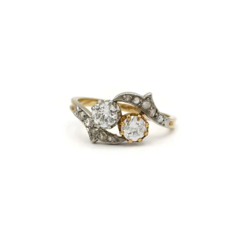 Bague Toi & Moi diamants sold by 58 Facettes