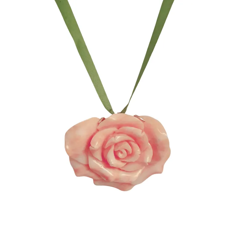 Broche/Pendentif fleur Or jaune Corail sold by 58 Facettes
