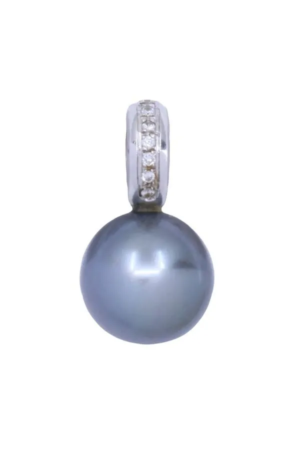 PENDENTIF PERLE DE TAHITI ET DIAMANTS sold by 58 Facettes