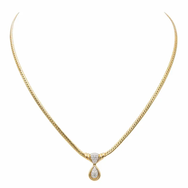 Collier Maille anglaise Or jaune Diamant sold by 58 Facettes