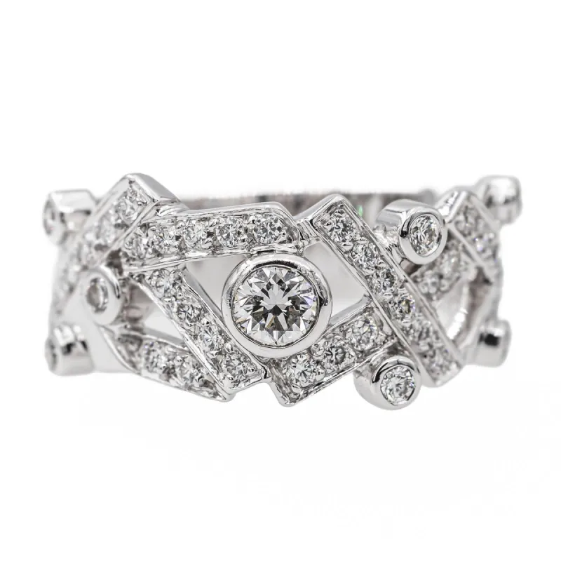Chanel Bague Cristaux glacés Or blanc Diamant sold by 58 Facettes
