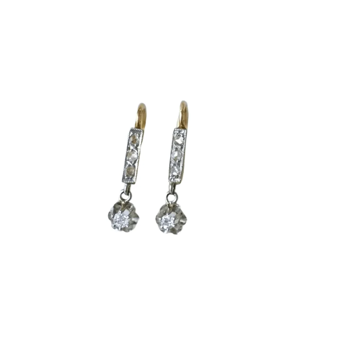 Dormeuses diamants pendantes sold by 58 Facettes