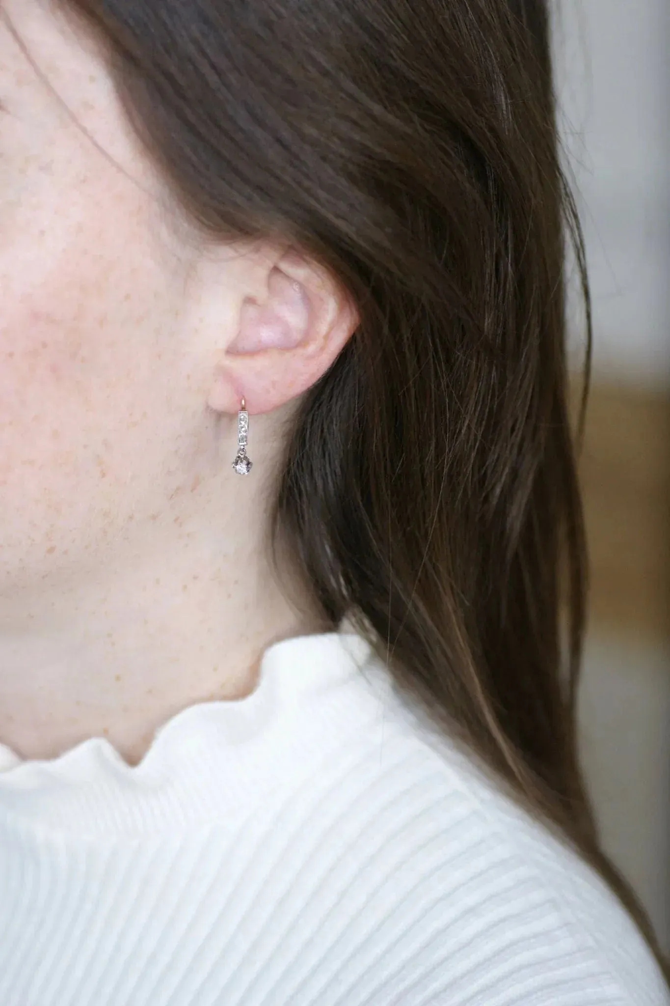 Dormeuses diamants pendantes sold by 58 Facettes product image thumbnail 2