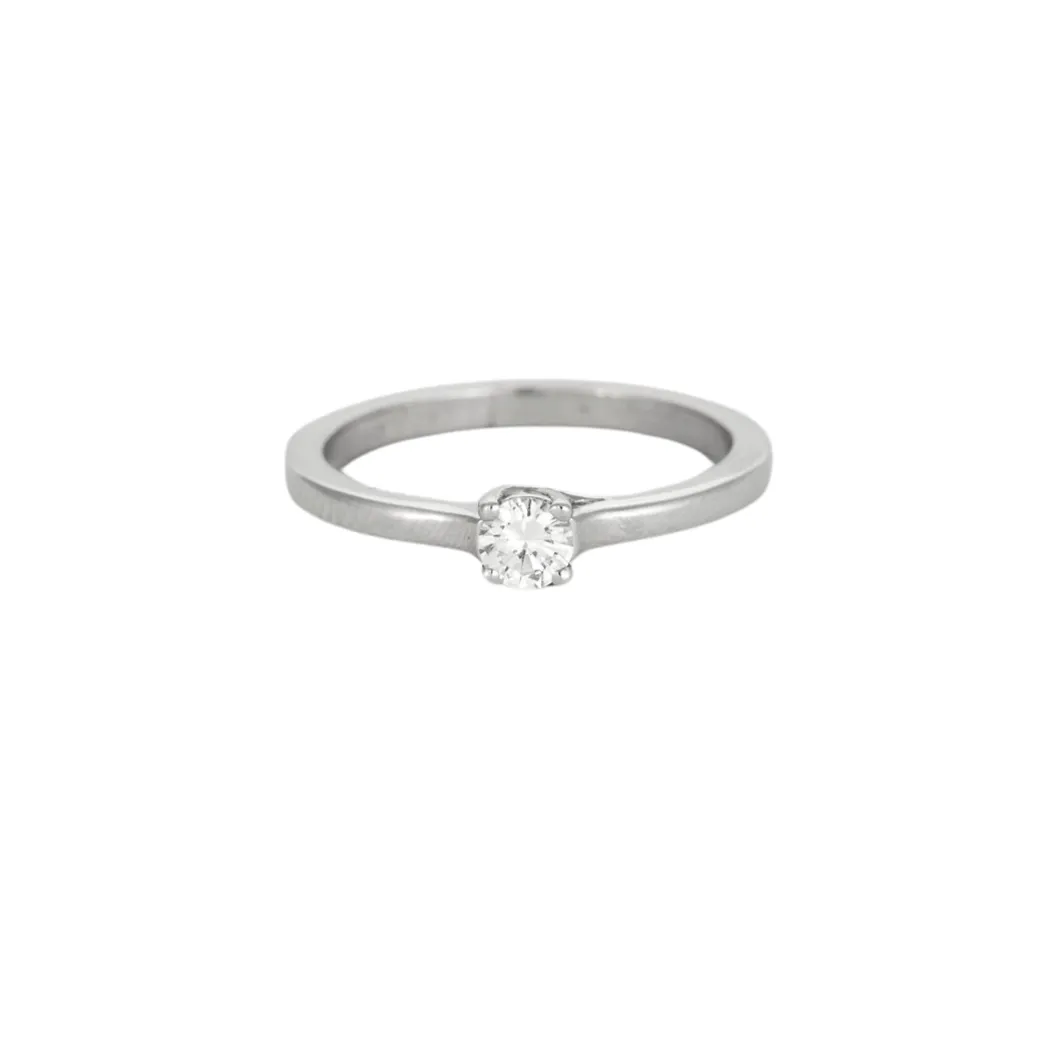 Solitaire en or blanc orné d'un diamant sold by 58 Facettes