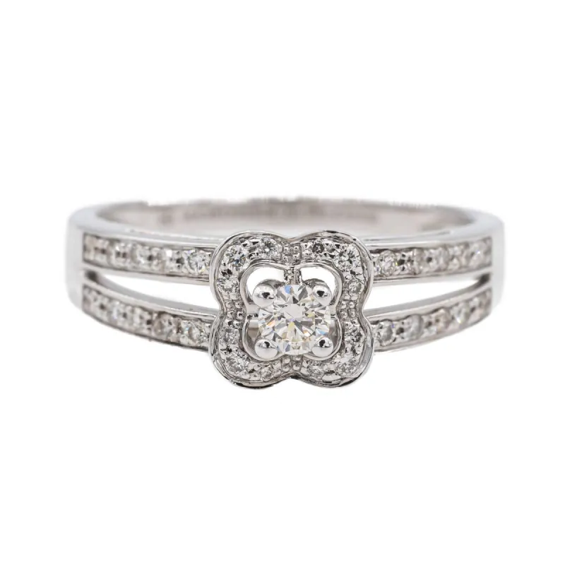 Mauboussin Bague Solitaire Chance of Love Or blanc Diamant sold by 58 Facettes