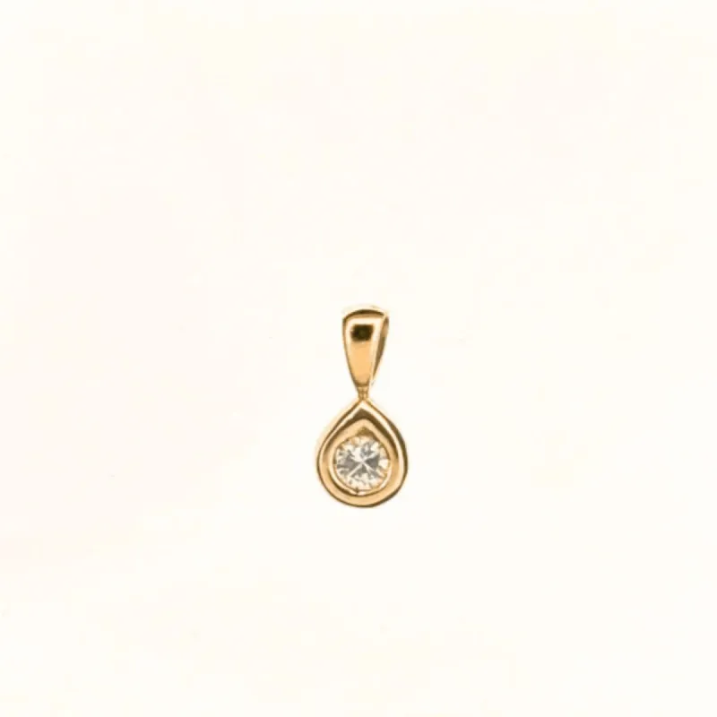 Pendentif Goutte D'eau Or Jaune & Diamant sold by 58 Facettes