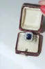 Bague Art Deco Saphir et diamants sold by 58 Facettes